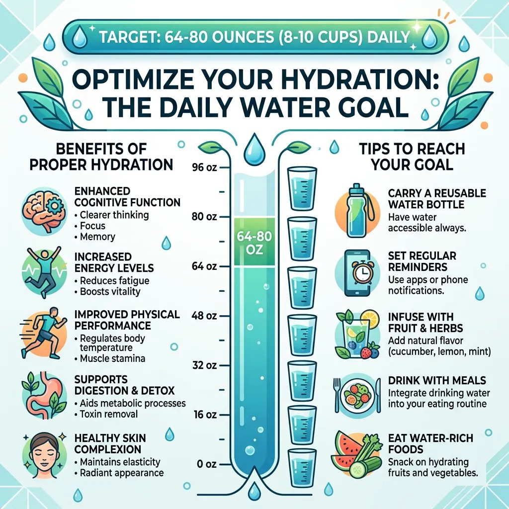 Illustration showing the importance of staying hydratedd.