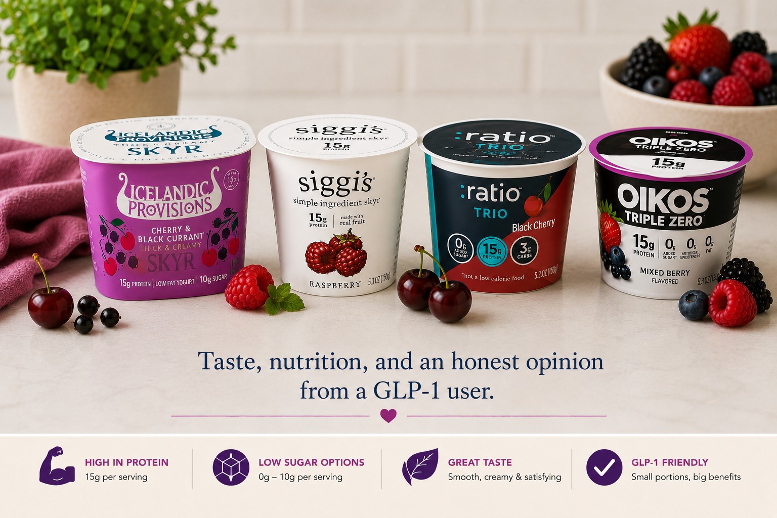 The Best High-Protein Yogurts for GLP-1
